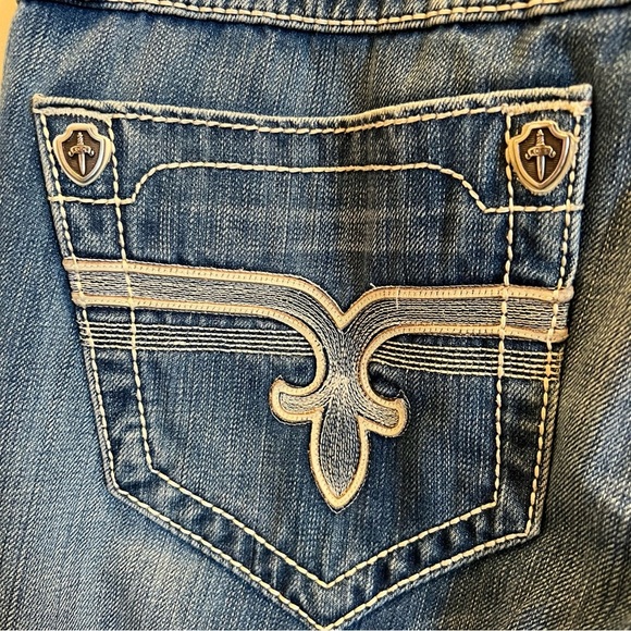 Rock Revival Embroidered Robert Straight Jeans-Size 31 - Picture 7 of 16